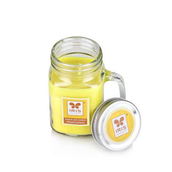 Iris-Home Fragrances Frangipani Mason Jar candle
