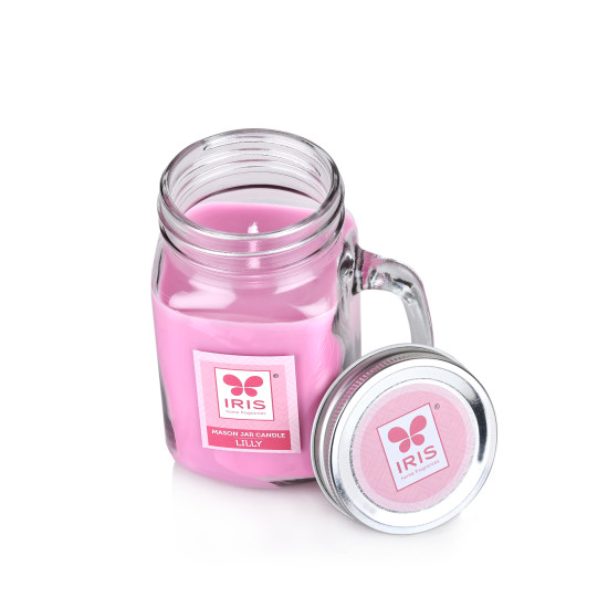 Iris-Home Fragrances Lilly Mason Jar candle
