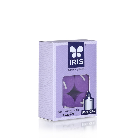 Iris-Home Fragrances Lavender scented votive Candles
