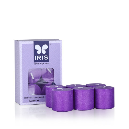 Iris-Home Fragrances Lavender scented votive Candles
