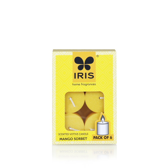 Iris-Home Fragrances Mango Sorbet scented votive Candles
