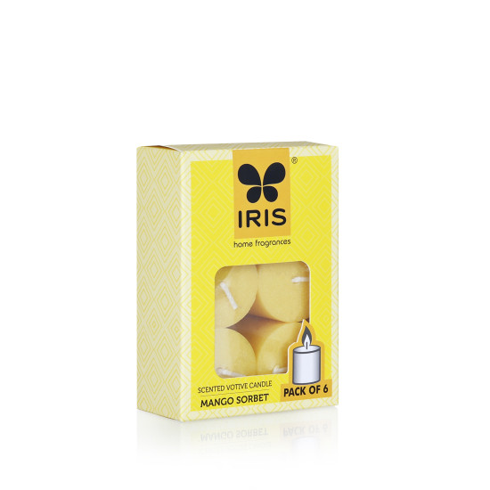 Iris-Home Fragrances Mango Sorbet scented votive Candles
