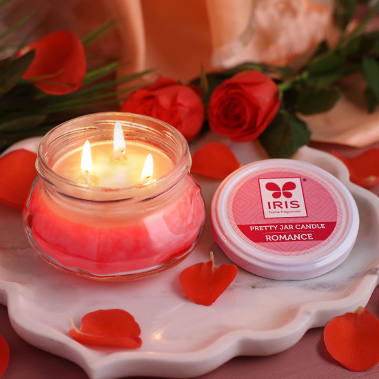 Iris-Home Fragrances Romance Pretty Jar Candle
