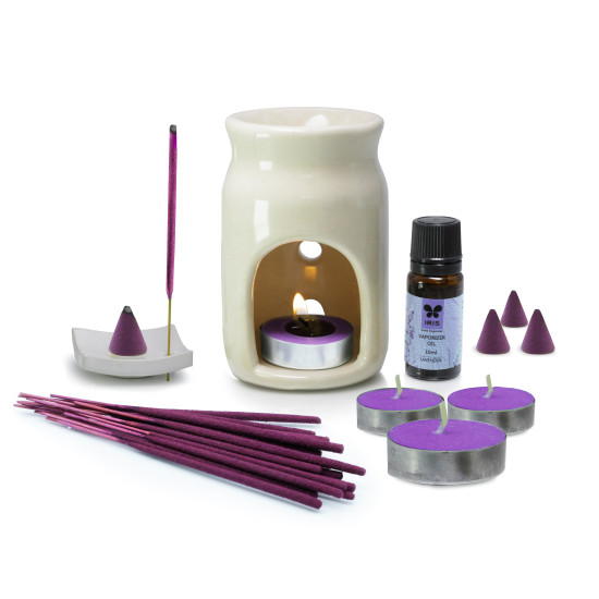 Iris-Lavender Fragrance Vaporizer Fragrance Giftset
