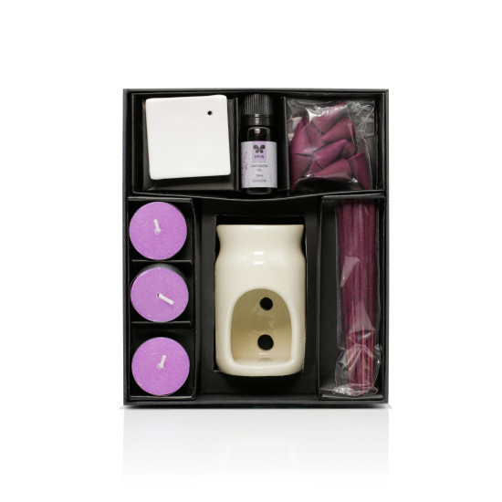 Iris-Lavender Fragrance Vaporizer Fragrance Giftset
