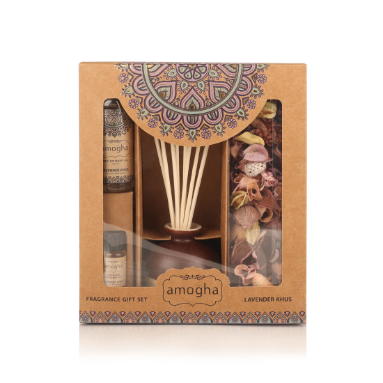 Amogha-Lavender khus Fragrance Giftset
