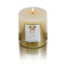 Iris-Gold Lacquered Glitter Candle 
