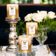 Iris-Gold Lacquered Glitter Candle 
