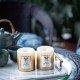 Iris-Gold Lacquered Glitter Candle 
