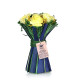 Iris-Home Fragrances self standing Yellow Flower Boquet
