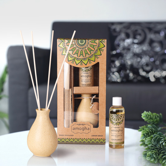 Amogha Reed Diffuser Fragrance Lemon grass
