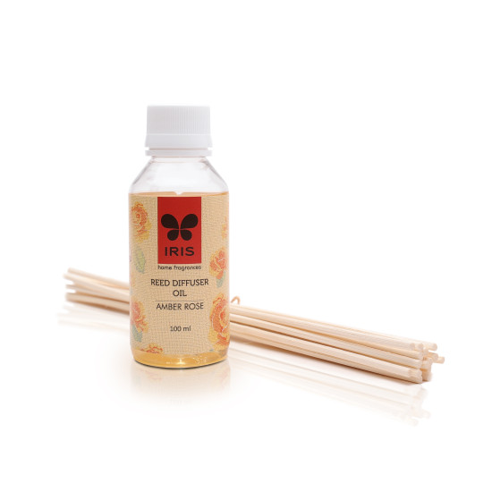 Iris- Reed Diffuser Refill Pack Amber Rose Fragrance
