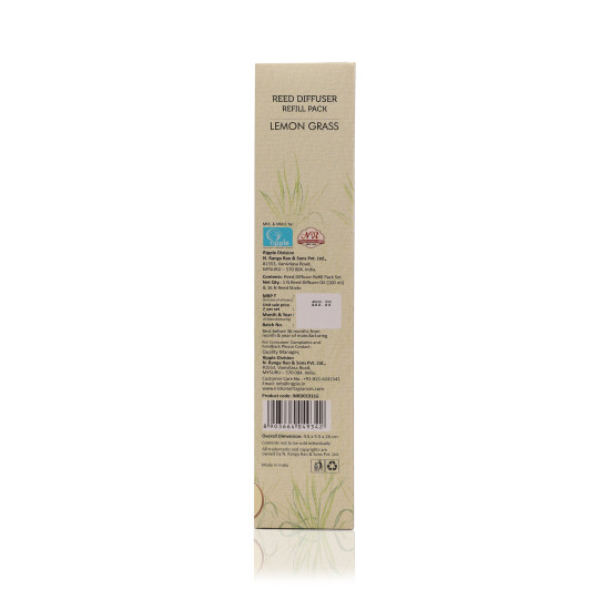 Iris-Reed Diffuser Refill Pack Lemon Grass Fragrance
