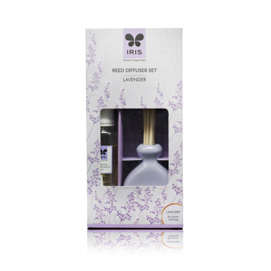 Iris-New Lavender Fragances Reed Diffuser Set
