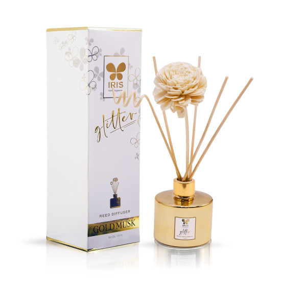 Iris-Glitter Reed diffuser set
