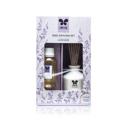 Iris Lavender Reed Diffuser set with 60ml oil and 6N reed sticks
