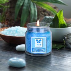 Iris-Home Fragrances Ocean Dream Glass Jar candle
