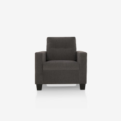 Duroflex  Ease 1 Seater Fabric Sofa in Grey Colour
