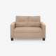 Duroflex  Ease 2 Seater Fabric Sofa in Brown Colour
