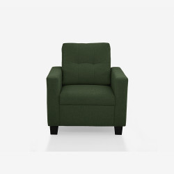 Duroflex  Ease 1 Seater Fabric Sofa in Sap green Colour
