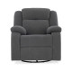 Duroflex Avalon - Rocking & Revolving Single Seater Fabric Recliner in Graphite Grey Colour
