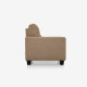 Duroflex  Ease 1 Seater Fabric Sofa in Brown Colour
