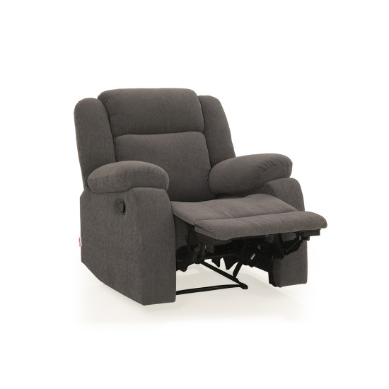 Duroflex Avalon Fabric Single Seater Recliner in Grey Color
