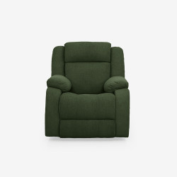 Duroflex Avalon Fabric Single Seater Recliner in Sap Green Color
