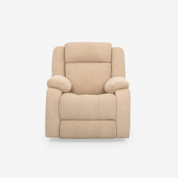 Duroflex Avalon Fabric Single Seater Recliner in Beige Color
