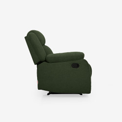 Duroflex Avalon Fabric Single Seater Recliner in Sap Green Color
