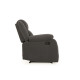 Duroflex Avalon Fabric Single Seater Recliner in Grey Color
