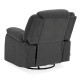 Duroflex Avalon - Rocking & Revolving Single Seater Fabric Recliner in Graphite Grey Colour
