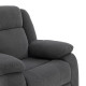 Duroflex Avalon - Rocking & Revolving Single Seater Fabric Recliner in Graphite Grey Colour
