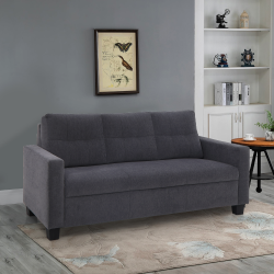 Duroflex  Ease 3 Seater Fabric Sofa in Grey Colour
