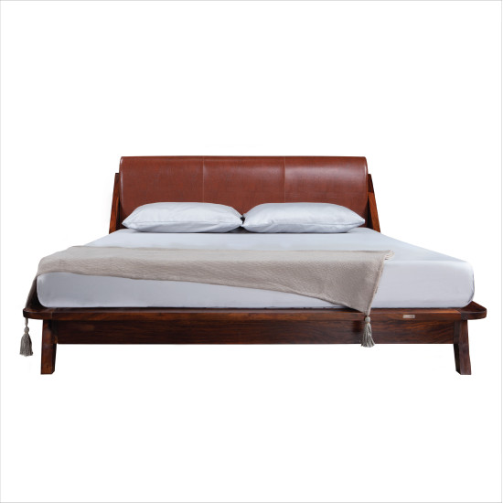 Duroflex Plush Sheesham Wood Bed in Queen Size
