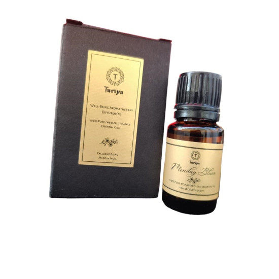 Turiya-Monday Blues Diffuser Oil from Well-Being Aromatherapy Collection,  100% Pure Therapeutic Grade Essential Oil
