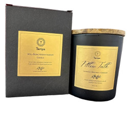 Turiya Presents Pillow Talk from Well-Being Collection All Natural, Non-toxic, Organic, Premium Plant based Coconut Wax, Pure Essential oil Luxury Aromatherapy Candle

