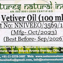Natures Natural-Vetiver Oil(100 Ml)
