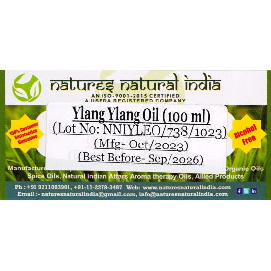 Natures Natural-Ylang Ylang Oil(100 Ml)
