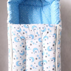 Baby's Cotton Sleeping and Carry Bag (0-6 Months) (Blue Moon)
