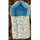 Baby's Cotton Sleeping and Carry Bag (0-6 Months) (Blue Moon)
