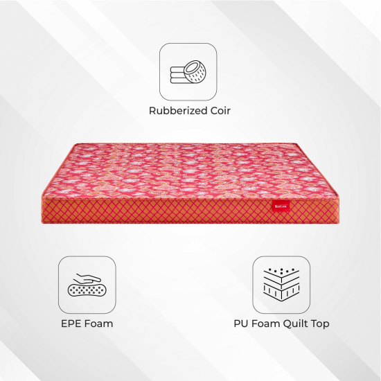 Kurl-On Mattress |Natural Coir Pad Mattress |Firm Support, Coir Mattress.
