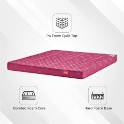 Kurl-On Mattress | Teensy | Orthopedic | Medium Firm Support), Bonded Foam, Orthopedic Mattress.
