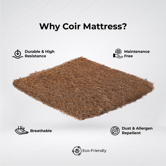 Kurl-On Mattress |Natural Coir Pad Mattress |Firm Support, Coir Mattress.
